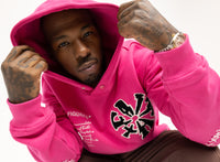 Members Only Varsity Hoodie // Magenta