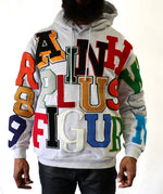 Varsity Team Patch Hoodie // Grey