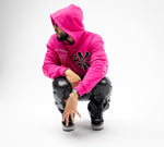 Members Only Varsity Hoodie // Magenta