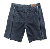 Four Links Zipper Denim Jorts // Black
