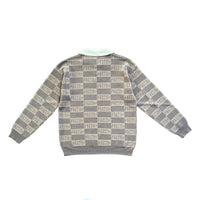 Faith+ Checkered Knitted Polo // Oatmeal