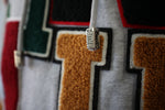 Varsity Team Patch Hoodie // Grey