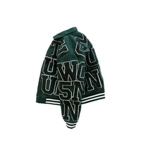 Varsity Letterman Jacket // Forest Green