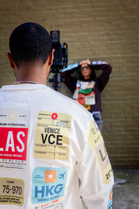 Lost Luggage Shirt // Multi White