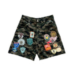 Way Too Many Patches Denim Jorts // Camo