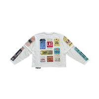 Lost Luggage Shirt // Multi White