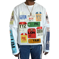 Lost Luggage Shirt // Multi White