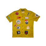 Way Too Many Patches Mechanic Shirt // Dark Mustard