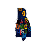 Varsity Team Patch Hoodie // Navy