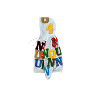 Varsity Team Patch Hoodie // Grey