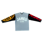 James 2:14 Heavyweight T-Shirt // Grey