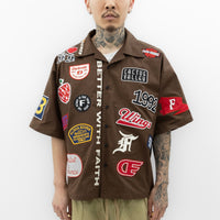 Motor City Bowling Shirt // Chocolate Brown