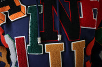 Varsity Team Patch Hoodie // Navy