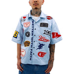 Motor City Bowling Shirt // Carolina Blue