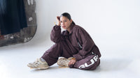 Four Links Zipper Pants // Mocha Brown