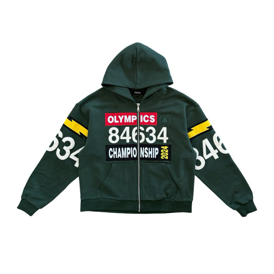 '96 Olympics Hoodie // Forest Green